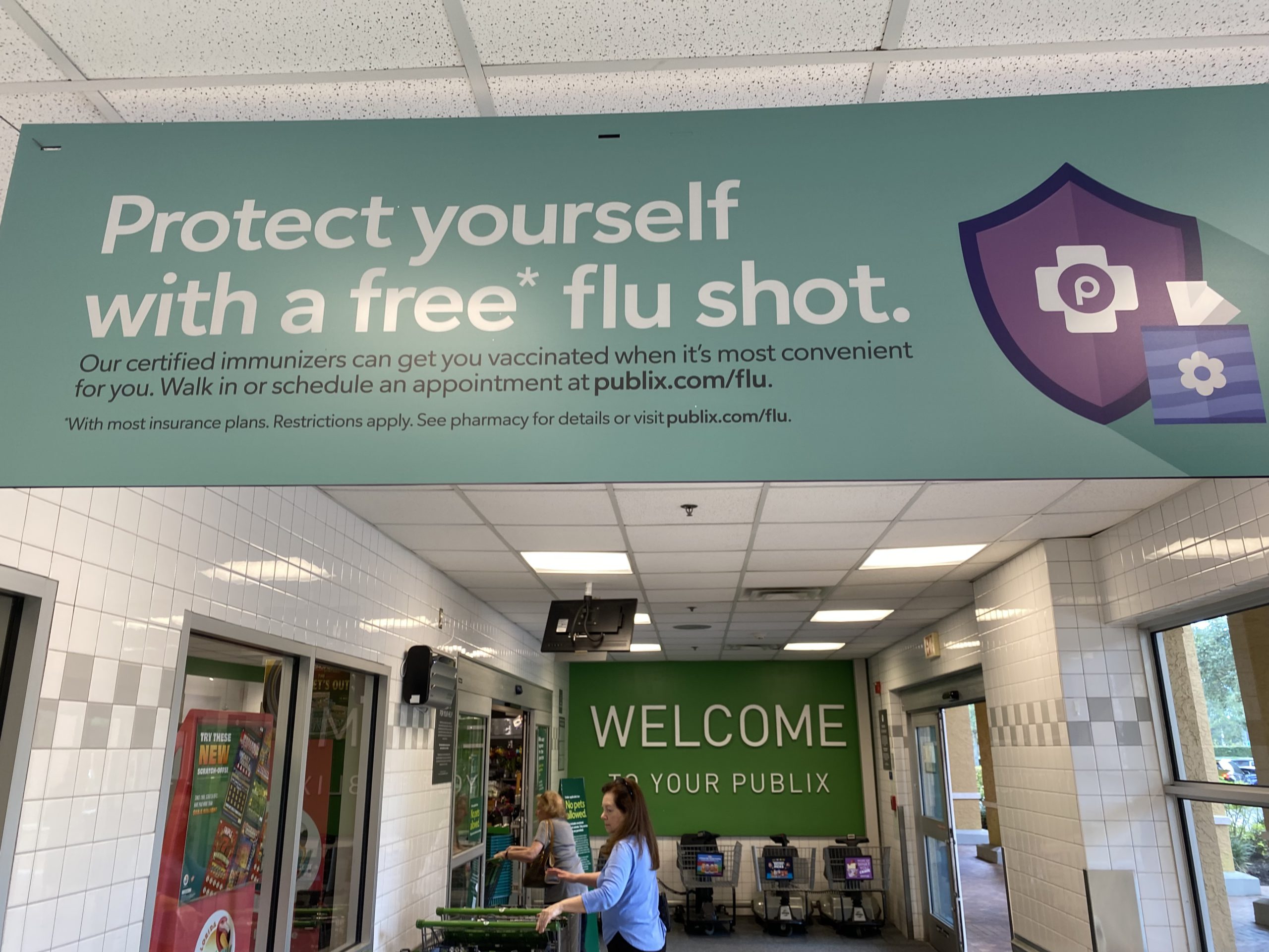 Flu shot advertisement