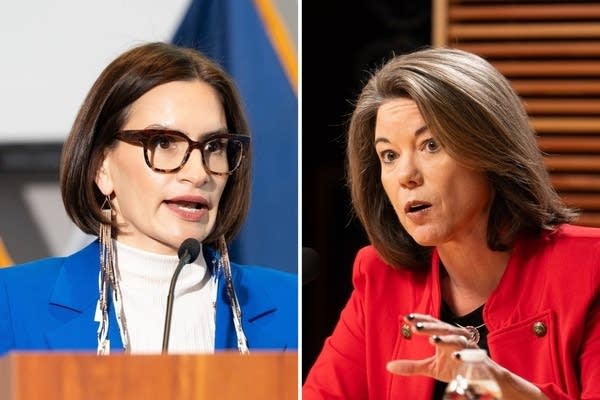 Two politicians speak at different events.