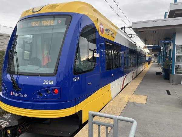 green line extension trains and station