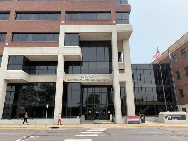 The exterior of a government building